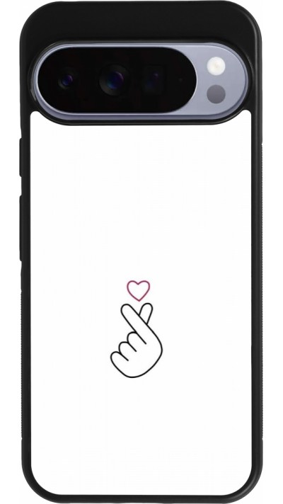 Coque Google Pixel 10 Pro XL - Silicone rigide noir Valentine 2024 heat by Millennials