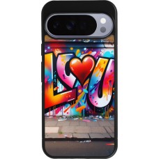 Google Pixel 10 Pro XL Case Hülle - Silikon schwarz Valentin 2025 Liebe U Tag