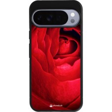Google Pixel 10 Pro XL Case Hülle - Silikon schwarz Valentine 2022 Rose