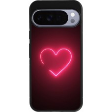 Google Pixel 10 Pro XL Case Hülle - Silikon schwarz Valentine 2023 single neon heart