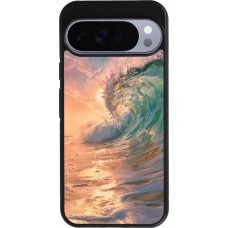 Coque Google Pixel 10 Pro XL - Silicone rigide noir Wave Sunset