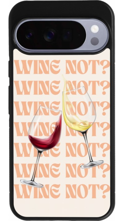 Coque Google Pixel 10 Pro XL - Silicone rigide noir Wine not