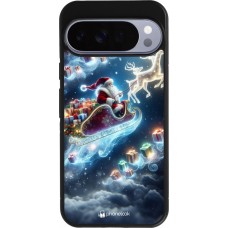 Google Pixel 10 Pro XL Case Hülle - Silikon schwarz Weihnachten 2023 Verzauberter Weihnachtsmann