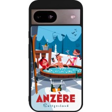 Google Pixel 8a Case Hülle - Silikon schwarz Anzère Mountain Jacuzzi
