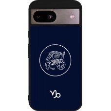 Google Pixel 8a Case Hülle - Silikon schwarz Astrologie Steinbock