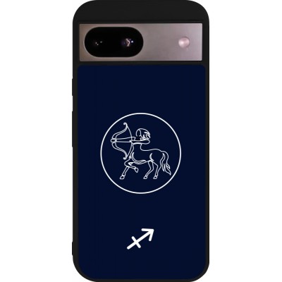 Google Pixel 8a Case Hülle - Silikon schwarz Astrologie Schütze