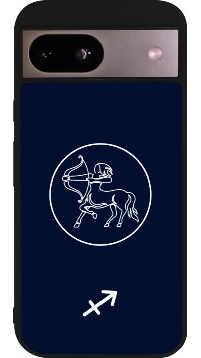 Google Pixel 8a Case Hülle - Silikon schwarz Astrologie Schütze