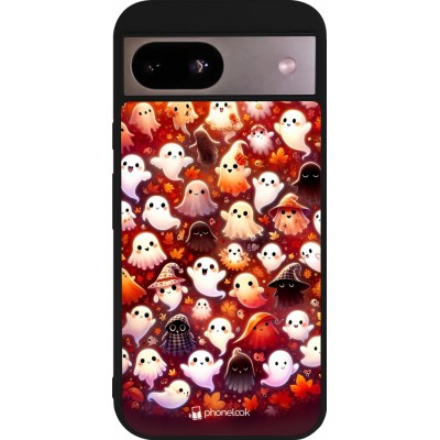 Google Pixel 8a Case Hülle - Silikon schwarz Gespenster Herbst niedlich