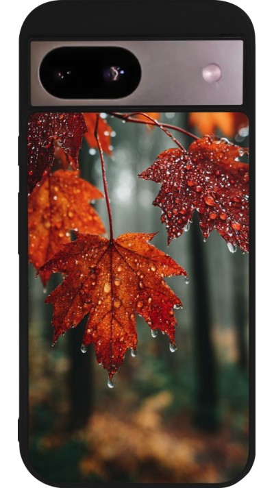 Google Pixel 8a Case Hülle - Silikon schwarz Autumn 25 Rain