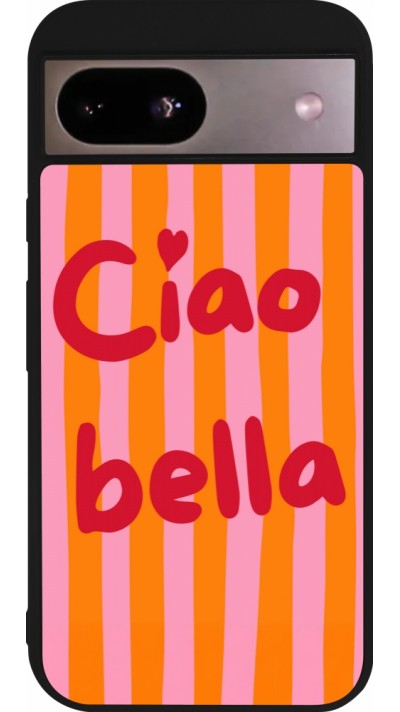 Google Pixel 8a Case Hülle - Silikon schwarz Bye Bella 2026