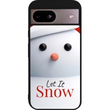 Google Pixel 8a Case Hülle - Silikon schwarz Christmas 25 Xmas Snowman