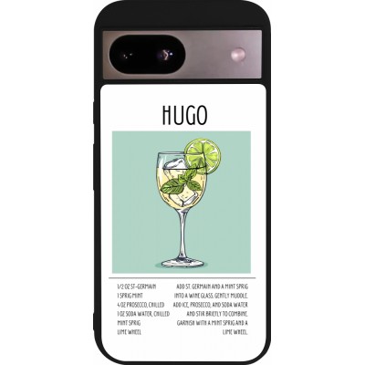 Google Pixel 8a Case Hülle - Silikon schwarz Cocktail Rezept Hugo