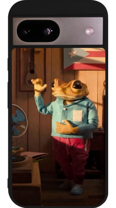 Google Pixel 8a Case Hülle - Silikon schwarz Dancing frog DTMF