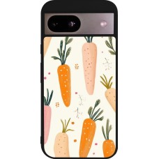 Google Pixel 8a Case Hülle - Silikon schwarz Easter 2026 Illustration carrots