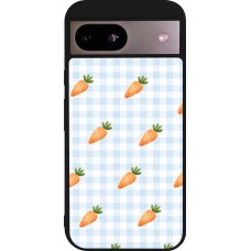 Google Pixel 8a Case Hülle - Silikon schwarz Easter 2026 Pattern carrots