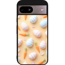 Google Pixel 8a Case Hülle - Silikon schwarz Easter 2026 Pattern Easter