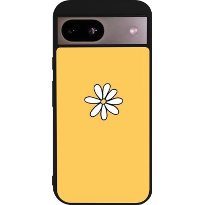 Google Pixel 8a Case Hülle - Silikon schwarz Easter 2023 daisy