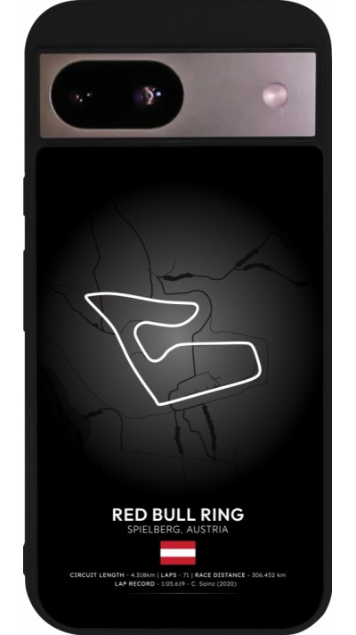 Google Pixel 8a Case Hülle - Silikon schwarz F1 Track 2025 Austria