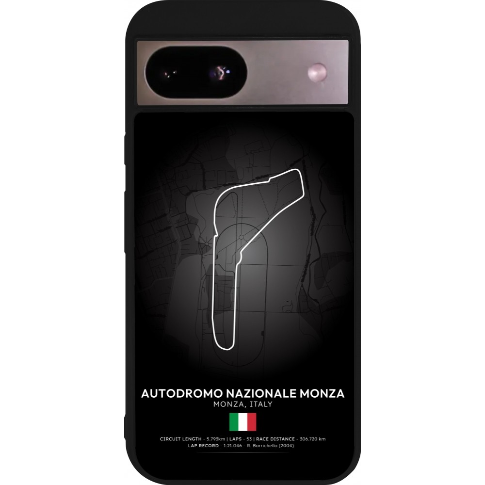 Google Pixel 8a Case Hülle - Silikon schwarz F1 Track 2025 Italy