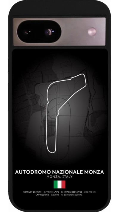 Google Pixel 8a Case Hülle - Silikon schwarz F1 Track 2025 Italy
