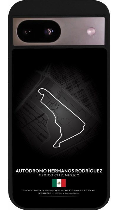 Google Pixel 8a Case Hülle - Silikon schwarz F1 Track 2025 Mexico