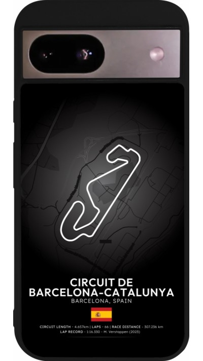 Google Pixel 8a Case Hülle - Silikon schwarz F1 Track 2025 Spain