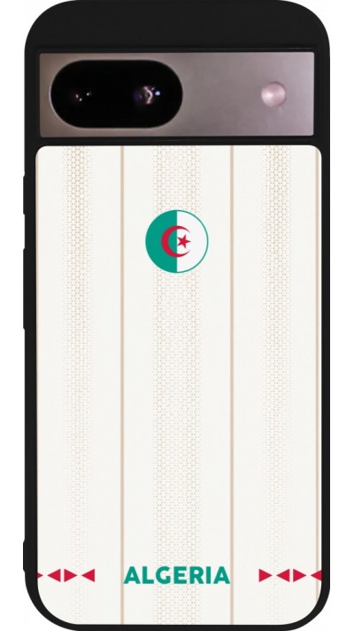 Google Pixel 8a Case Hülle - Silikon schwarz Algerien 2026 personalisierbares Fussballtrikot
