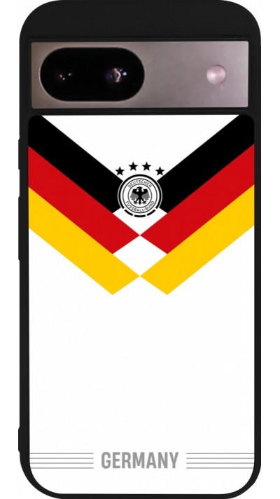 Google Pixel 8a Case Hülle - Silikon schwarz Deutschland 2026 personalisierbares Fussballtrikot