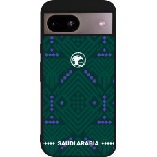 Google Pixel 8a Case Hülle - Silikon schwarz Saudi Arabien 2026 personalisierbares Fussballtrikot