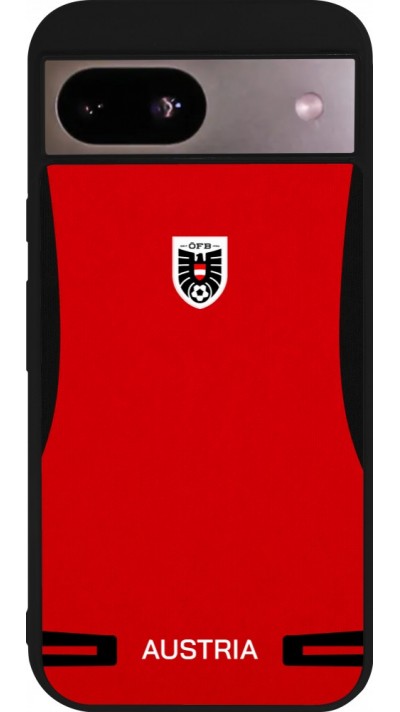 Google Pixel 8a Case Hülle - Silikon schwarz O?sterreich 2026 personalisierbares Fussballtrikot