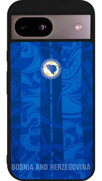 Google Pixel 8a Case Hülle - Silikon schwarz Bosnien und Herzegowina 2026 personalisierbares Fussballtrikot