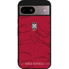 Google Pixel 8a Case Hülle - Silikon schwarz Südkorea 2026 personalisierbares Fussballtrikot
