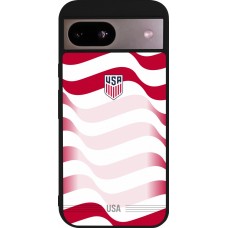 Google Pixel 8a Case Hülle - Silikon schwarz Vereinigten Staaten 2026 personalisierbares Fussballtrikot