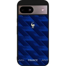 Google Pixel 8a Case Hülle - Silikon schwarz Frankreich 2026 personalisierbares Fussballtrikot