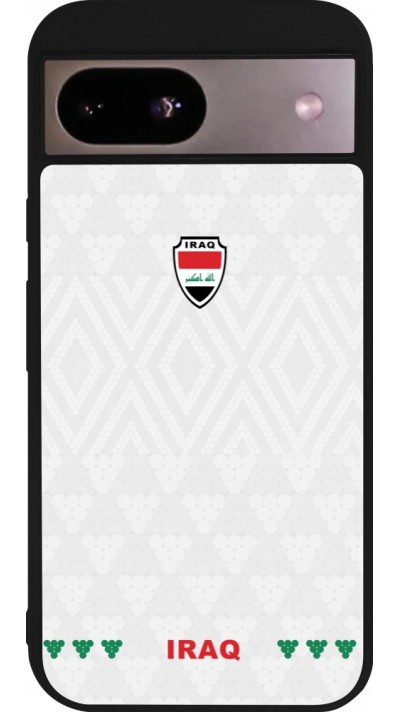 Google Pixel 8a Case Hülle - Silikon schwarz Irak 2026 personalisierbares Fussballtrikot