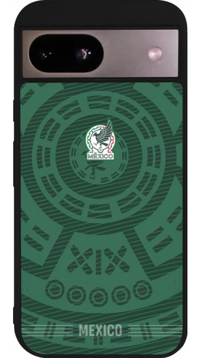 Google Pixel 8a Case Hülle - Silikon schwarz Mexiko 2026 personalisierbares Fussballtrikot