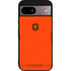 Google Pixel 8a Case Hülle - Silikon schwarz Niederlande 2026 personalisierbares Fussballtrikot