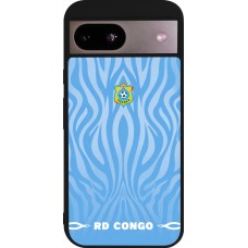 Google Pixel 8a Case Hülle - Silikon schwarz Demokratische Republik Kongo 2026 personalisierbares Fussballtrikot