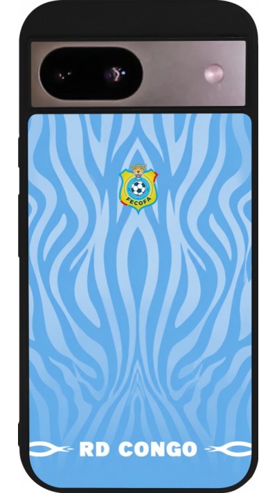 Google Pixel 8a Case Hülle - Silikon schwarz Demokratische Republik Kongo 2026 personalisierbares Fussballtrikot