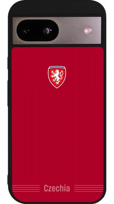 Google Pixel 8a Case Hülle - Silikon schwarz Tschechische Republik 2026 personalisierbares Fussballtrikot