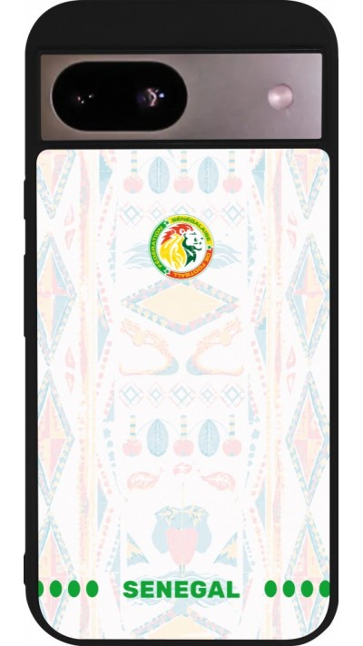 Google Pixel 8a Case Hülle - Silikon schwarz Senegal 2026 personalisierbares Fussballtrikot