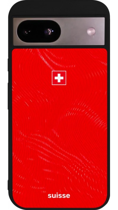 Google Pixel 8a Case Hülle - Silikon schwarz Schweiz 2026 personalisierbares Fussballtrikot