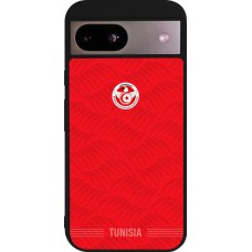 Google Pixel 8a Case Hülle - Silikon schwarz Tunesien 2026 personalisierbares Fussballtrikot