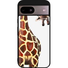 Google Pixel 8a Case Hülle - Silikon schwarz Giraffe Fit