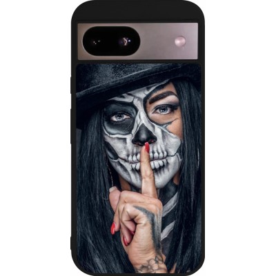 Google Pixel 8a Case Hülle - Silikon schwarz Halloween 18 19