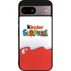 Google Pixel 8a Case Hülle - Silikon schwarz Kinder Surprise