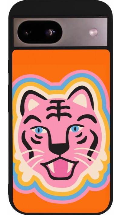 Google Pixel 8a Case Hülle - Silikon schwarz Lion colors 2026