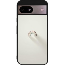 Google Pixel 8a Case Hülle - Silikon schwarz Mini Regenbogen Minimal