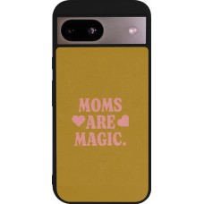 Google Pixel 8a Case Hülle - Silikon schwarz Mom 2026 Are Magic