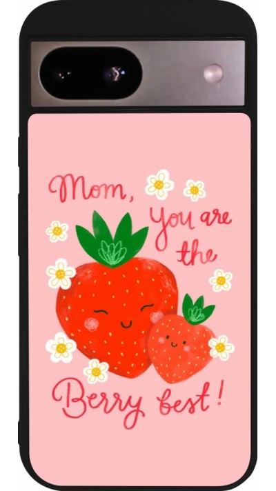 Google Pixel 8a Case Hülle - Silikon schwarz Mom 2026 Berry best